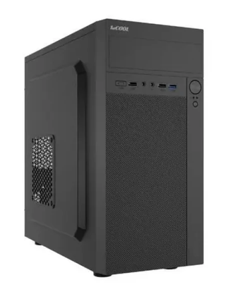 1stCool STEP Premium čierna / PC skriňa / mATX / Bez zdroja / USB-C / 2x ventilátor (MC-STEP-P1-AU-USB3-C)