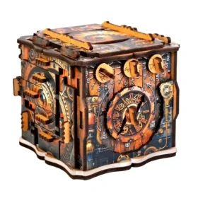 EscapeWelt Drevený hlavolam iQube Dark Box