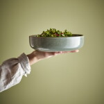 Bloomingville Pixie Kameninová servírovacia misa zelená 24 cm