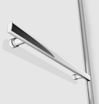 H K - Vaňová zástena S2 STRIPE 120x140cm - dvojdielna sklopná, číre sklo so vzorom, varianta pravá SE-S2STRIPE-12