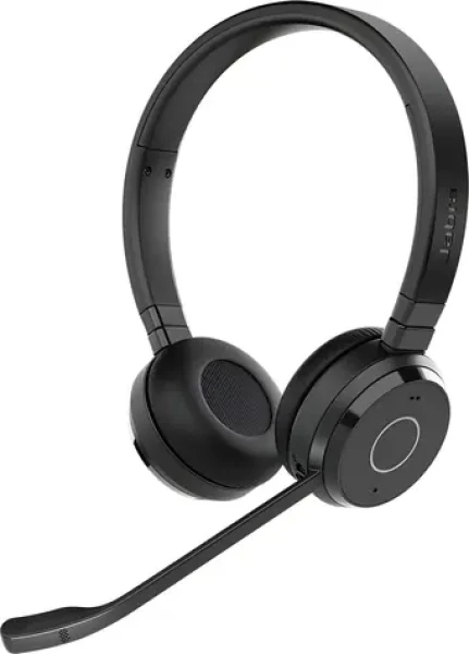 JABRA Evolve 65 TE čierna / Slúchadlá / mikrofón / Bluetooth 5.2 / USB-A / nabíjacia stanica (6699-833-499)