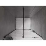 MEXEN/S - Velár posuvné sprchové dvere 90, transparent, čierna 871-090-000-01-70