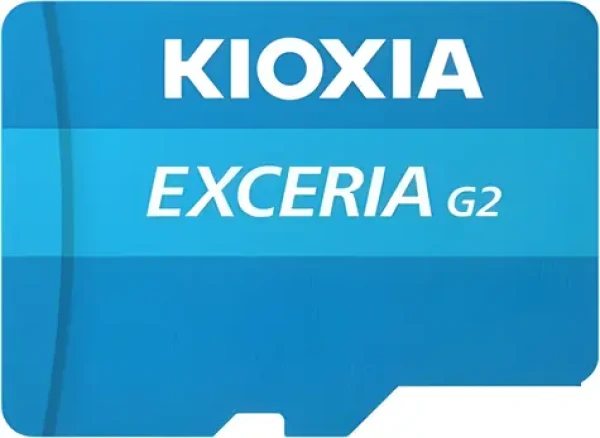 KIOXIA EXCERIA G2 microSDXC 128GB + adaptér / Class 10 / UHS-I U3 / A1 / V30 / čítanie: 100MBs / zápis: 50MBs (LMEX2L128GG2)