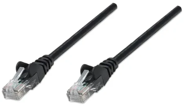 Intellinet RJ45 15m černá / Patch kabel / Cat6 / U/UTP / 250 MHz / PoE++ (342100)