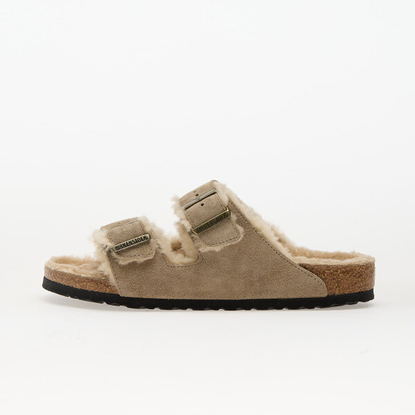 Tenisky Birkenstock Arizona Shearling Suede Leather/ Fur Taupe EUR 46