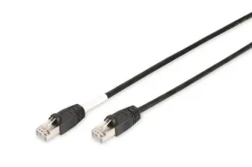Digitus Cat6 S/FTP čierna / Patch kábel / 10 m / RJ-45 / Outdoor UV odolný / PoE++ (DK-1644-100/BL-OD)