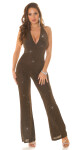 Sexy Koucla Musthave Neckholder glitter Overall Einheitsgroesse