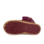 Dievčenské zimné barefoot topánky s membránou VIKI Bordo Bugga B00212-06 - 31
