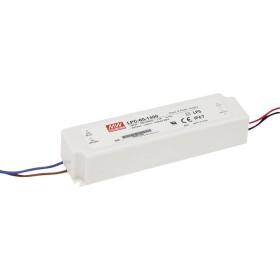 MEAN WELL LPC-60-1050 LED driver konštantný prúd 50.4 W 1.05 A 9 - 48 V/DC bez možnosti stmievania, ochrana proti prepätiu; LPC-60-1050