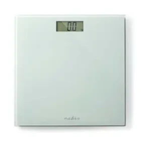 Nedis Osobná váha biela / Digitálne / Tvrdené sklo / nosnosť: 150 kg (PESC500WT)