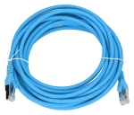 Extralink patch kábel Cat.6a S/FTP modrá / Patch kábel / RJ-45 / 5 m / 10 Gbit/s (EX.6587)