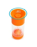 Munchkin - Netúkajúci hrnček s infuzérom 414 ml - oranžová / Od 18 mesiacov (5019090517829)