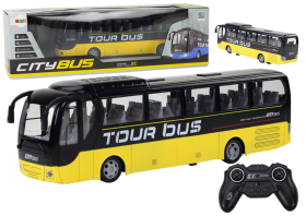 Mamido Diaľkovo ovládaný autobus RC žltý s osvetlením na diaľkové ovládanie