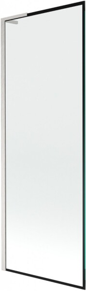 MEXEN/S - Next L vaňová zástena FIX 70 x 150, čierna vzor, nikel kartáčovaná 895-070-000-03-70-97