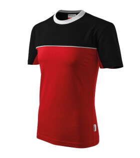 Tričko Colormix unisex červené XL