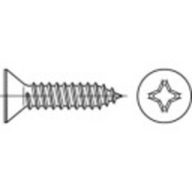 TOOLCRAFT 1068237 zapustené skrutky so zápustnou hlavou 3.5 mm 38 mm krížová dražka Philips DIN 7982 nerezová ocel A2 1000 ks; 1068237