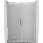 MEXEN/S - Velar L Duo posuvné sprchové dvere 150, dekor, chróm 871-150-003-32-01