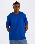 Organic Basics True Heavy Boxy Fit Tee Vibrant Blue S