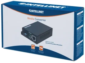 Intellinet Gigabit mediálny konvertor SM 20 km / Mediálny konvertor / SC / 1000Base-LX / RX 1550 / TX 1310 nm (545068)