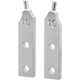 Knipex 44 19 J6 náhradné hroty ku kliešťam na poistné krúžky Vhodné pre vnútorné krúžky 252-400 mm Tvar hrotu rovný; 44 19 J6