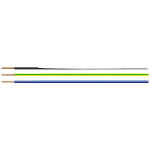 HELU 28778-100 jeden drôt, H05V-U, 1 G 1 mm², zelenožltá, 100 m; 28778-100