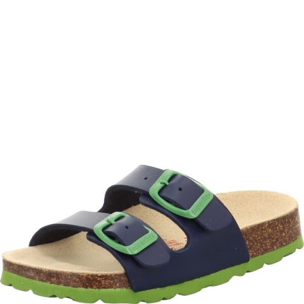 Chlapčenské korkové papuče FOOTBAD Blue/Green Superfit 1-800111-8210 - 31