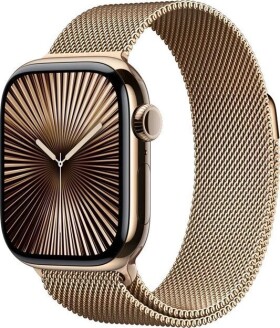 Apple Watch 10 GPS + Cellular 42mm Gold Titanium Milanese Loop Zrokový (MX083QF/A)