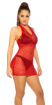 Sexy Gogo-Net-Minidress red Einheitsgroesse