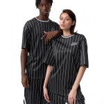 Karl Kani Chest Varsity Pinstripe Mesh T-Shirt Light 6038524