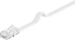 MicroConnect CAT6 U/UTP FLAT 15m biela / PVC (V-UTP615W-FLAT)