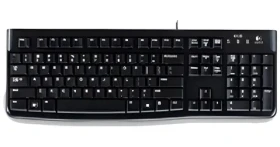 Logitech K120 čierna / Klávesnica / USB / CH (920-002504)