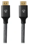 Nedis Profigold HDMI 2.1 5 m antracit / Kábel HDMI / 8K 60Hz / 48 Gbps / Pozlátené konektory (CVTB35000GY50)