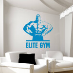 Veselá Stena Samolepka Elite Gym Farba: bílá, Veľkosť: 100 x 106 cm