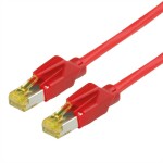 Secomp 21.05.9511 RJ45 sieťové káble, prepojovacie káble CAT 6A S/FTP 1 m červená (jasná) dvojžilový tienený, bez halogénov, samozhášavý 1 ks; 21.05.9511