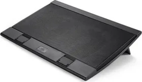 DEEPCOOL WIND PAL FS čierna / chladiaca podložka pod notebook / 2x 140mm / 4X USB (DP-N222-WPALFS)