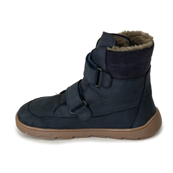 Chlapčenská zimná barefoot obuv ZERU TEX WINTER Dark Blue, Froddo, G3160240, tmavomodrá - 35