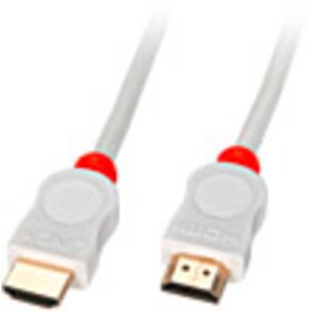 LINDY HDMI prepojovací kábel Zástrčka HDMI-A, Zástrčka HDMI-A 3.00 m biela 41413 high speed HDMI, guľatý, UL certifikácia, Ultra HD (4K) HDMI, dvojžilový; 41413