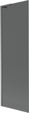 MEXEN/S - Next L vaňová zástena FIX 60 x 150, grafit, grafit kartáčovaná 895-060-000-03-40-66