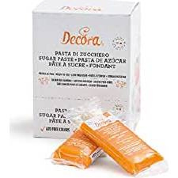 Potahovacia hmota 100 g, oranžová - Decora