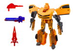 Mamido Auto-robot Transformers 2v1 športový žltý