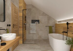Sprchová zástena walk-in 60 cm SAT Walk-in SATBWI60ZAVLC SATBWI60ZAVLC