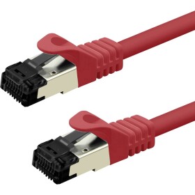 Value 21.99.1812 RJ45 sieťové káble, prepojovacie káble CAT 8.1 S/FTP 2 m červená 1 ks; 21.99.1812