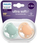 Philips AVENT Cumlík Ultrasoft Premium neutral 0-6m 2 ks