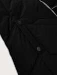 Čierna dámska zimná plus size bunda s kapucňou S'west (B8300-1) odstíny černé 50