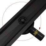 REA - Lineárne sprchový žľab Neo Pre 2v1 700 čierny REA-G8906