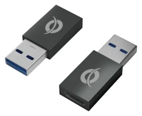 Conceptronic OTG adaptér USB-A - USB-C čierna / Adaptér / 2 ks / USB 3.0 / Hliníkové telo (DONN10G)