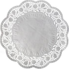 Dekoratívna krajka guľatá biela 24 cm 100 ks - Wimex - Wimex