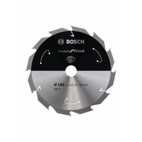 Bosch Accessories Bosch Power Tools 2608837675 tvrdokovový pílový kotúč 160 x 20 mm Počet zubov (na palec): 12 1 ks; 2608837675