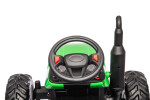 Mamido Elektrický traktor s prívesom pre deti HC-306 24V svetlo zelený