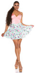 Sexy FEEL HAPPY Mini Flower Skirt Einheitsgroesse